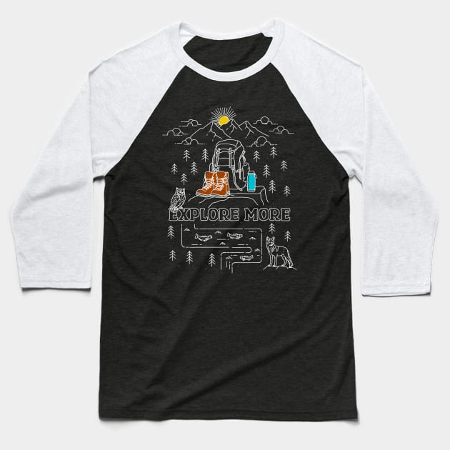 Explore More Baseball T-Shirt by Tebscooler
